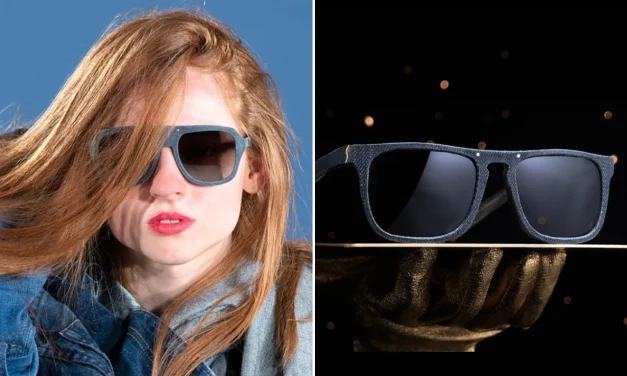 Mosevic Denim Sunglasses Upcycles Thigh-wear To Eyewear