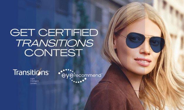 Transitions Optical in Canada and Eye Recommend offer the Get Certified with Transitions Contest in Canada