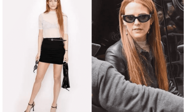 Riley Keough Wears Tory Burch Sunglasses