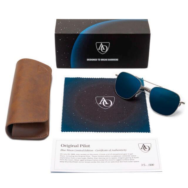 AO Eyewear Honors Lunar Legacy with Limited-Edition “Blue Moon” Original Pilot Sunglasses
