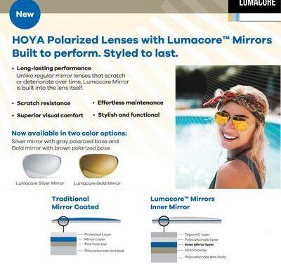 HOYA Vision Care Announces the Launch of HOYA Polarized Lenses with Lumacore™ Mirrors