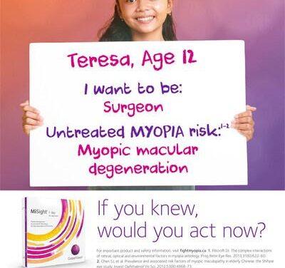 CooperVision Canada Marks Fifth Year of Raising Awareness About Childhood Myopia and Treatment Options
