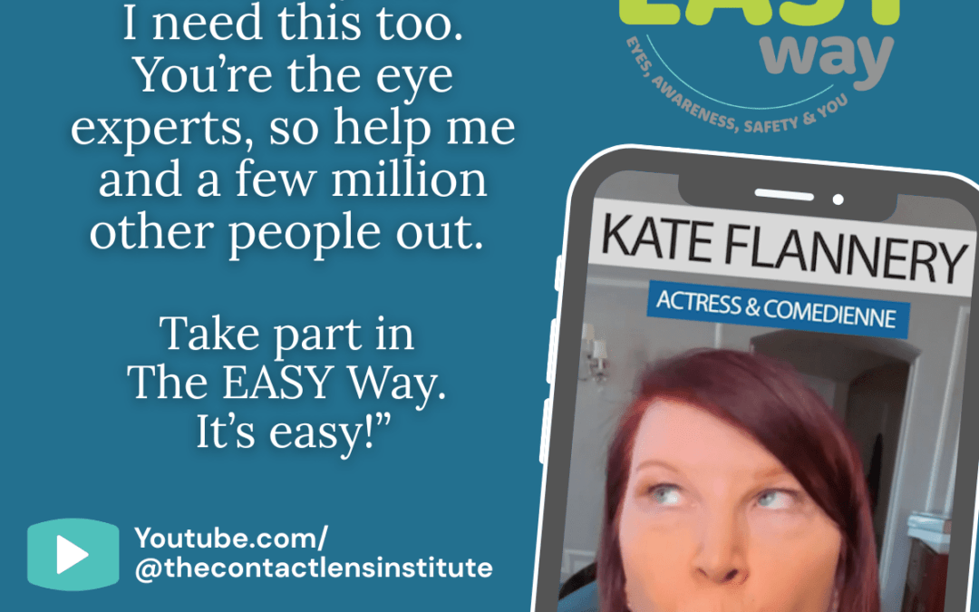 Comedienne Kate Flannery Recommends The EASY Way for Contact Lens ‘Office’ Use
