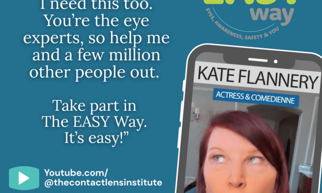 Contact Lens Institute Extends The EASY Way Campaign with Actress Kate Flannery