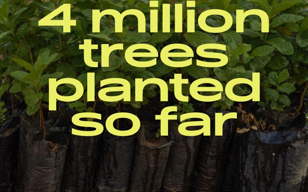 ECO announces their “One Frame, One Tree!” social initiative officially planted 4 million trees!