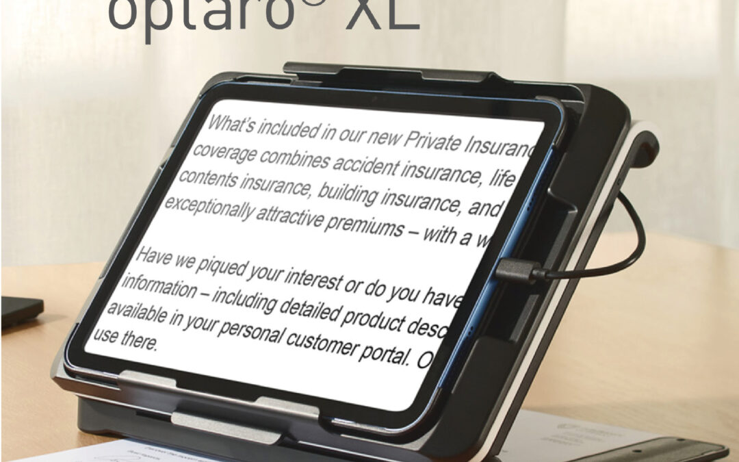 Eschenbach Introduces the Optaro® XL iPad-Based Video Magnifer