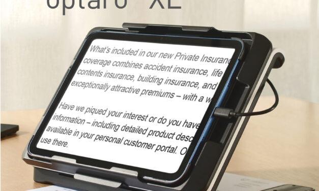 Eschenbach Introduces the Optaro® XL iPad-Based Video Magnifer