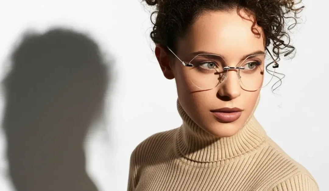 Biggest Holiday Trend — Rimless Glasses a Top Pick for a Minimal Look