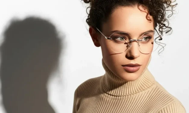 Biggest Holiday Trend — Rimless Glasses a Top Pick for a Minimal Look