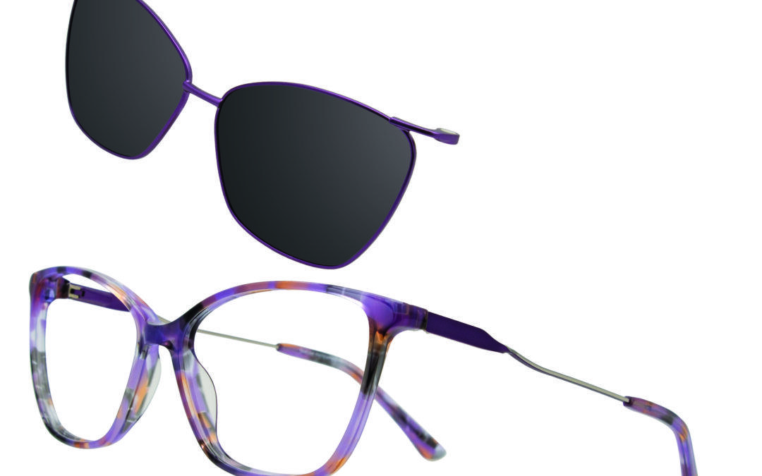 Takumi TK1309 New Cat-Eye Color With a Matching Sun Clip-On