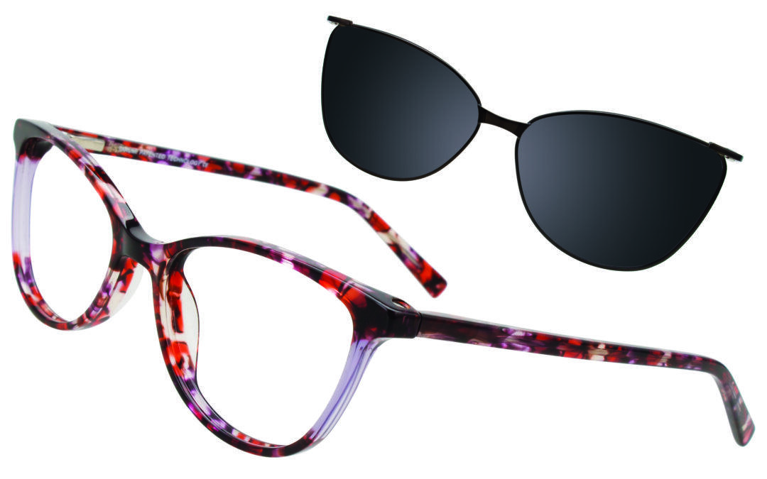 Takumi TK1317 A Cat-Eye Moment With a Matching Sun Clip-On