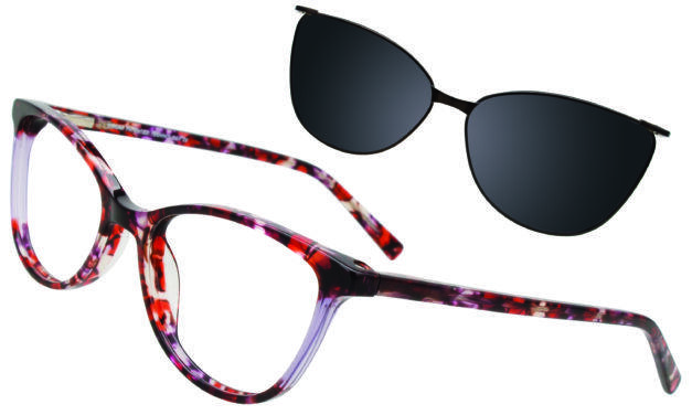 Takumi TK1317 A Cat-Eye Moment With a Matching Sun Clip-On