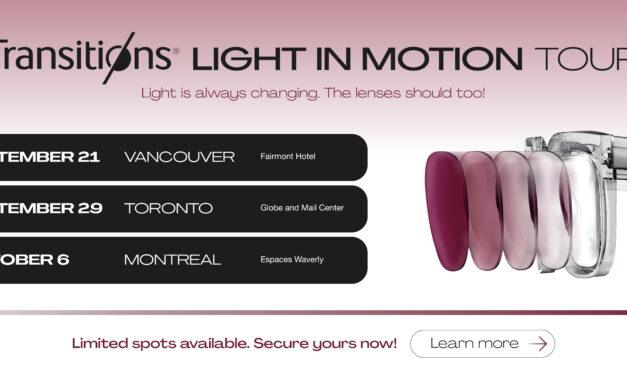 Transitions® Takes Light in Motion Tour Across Canada